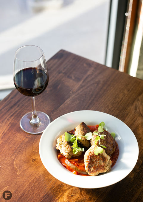 The Wine Bar at Affäre Meatballs